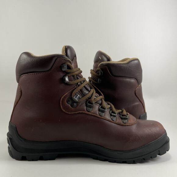 Asolo AFX 556 Hiking Boots Womens Size 9.5 Brown Leather Mid Lace Up Vibram - Picture 6 of 11
